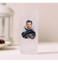Siyah SUV ve Ben Karikatürlü Rakı Bardağı 2’li Set