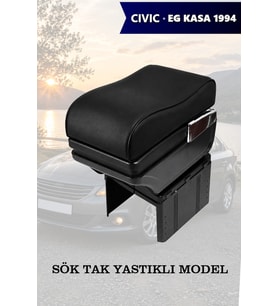 civic eg kasa 1994 kol dayama Siyah geniş model Lüks Yastıklı Deri