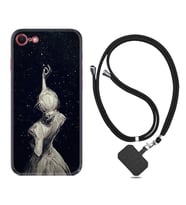 Apple iPhone 5 6 7 8 Plus Se XR Kılıf Boyun Askılı Silikon Star Woman 1332