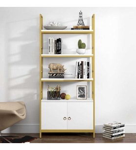 Zizuva Tasarım Gold Kitaplık Modeli