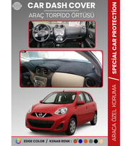 NİSSAN MİCRA MARCH (2010-2016) Torpido Örtüsü Premium Kalite Torpido Koruma Araca Özel UV Koruma