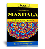 Kolaydan Zora Mandala (Çiçekli Mandala)
