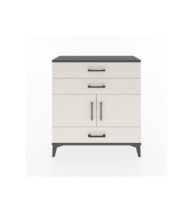 Arges Şifonyer 2 Raflı 3 Çekmeceli 2 Kapaklı 88x30x96 Antrasit-Aytaşı