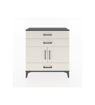 Arges Şifonyer 2 Raflı 3 Çekmeceli 2 Kapaklı 88x30x96 Antrasit-Aytaşı