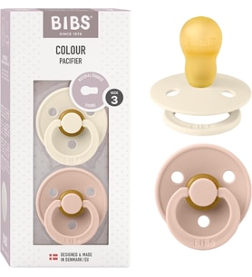 Colour İkili Kauçuk Emzik- Ivory/Blush 18+ Ay
