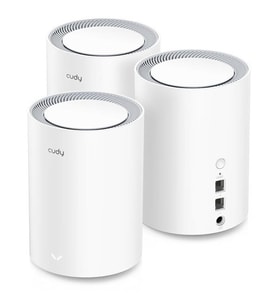 CUDY M1800 AX1800 Dual Band EV Ofis Tipi Mesh Router 3-lü paket