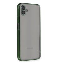 Newface Samsung Galaxy A04 Kılıf Razer Lensli Silikon - Yeşil