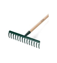 Handy 200512120 120cm 30cm 12 Parmaklı Saplı Çim ve Yaprak Tırmığı