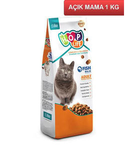 Hop Life Balıklı Yetişkin Kedi Maması 1 Kg AÇIK