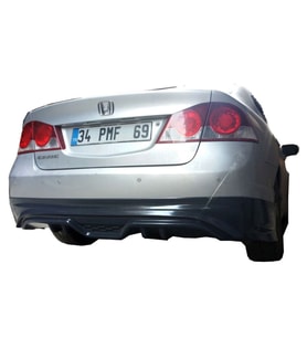 Honda Civic FD6 (2006-2011) Custom Arka Tampon Eki - Difüzör (Plastik)