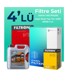 Filtron Opel Corsa 1.3 Dizel Filtre Bakım Seti Liqui Moly Motor Yağlı (2011-2014) 4 Lü