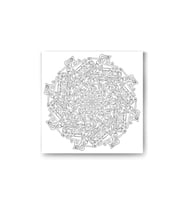 DBSanatevi Mandala Çiçekli Tablo 50 X 50 Cm