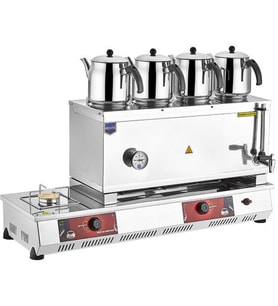 Remta N14 85 Model Dört Demlikli Gazlı CE Belgeli Çay Ocağı LPG