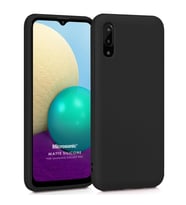 Microsonic Matte Silicone Samsung Galaxy A02 Kılıf Siyah