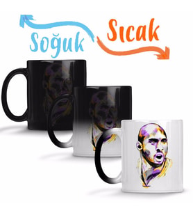 Kobe Black Mamba Sihirli Kupa Bardak Porselen