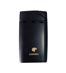 Cohiba Çift Torch Pürmüz Siyah Puro Çakmağı - TR9028