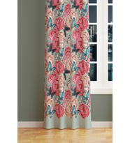 Classic Pattern 3 Desenli Süet Oturma Odası Salon Fon Perde Baskılı Ekstrafor Büzgü TEK KANAT PRD-1039