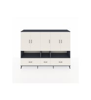Hyperion Dolap 12 Raflı 3 Çekmeceli 5 Kapaklı 220x44x163 Antrasit-Aytaşı