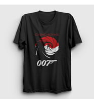 Presmono Unisex Siyah Casino Royale Film James Bond T-Shirt 257455tt
