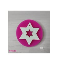YY0115 Yıldız Ortası Yıldız Boşluklu Silikon Kalıp