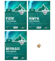 Okyanus 11. Sınıf Iceberg Fizik Kimya ve Biyoloji 3lü Set Soru Bankası + Telefon Standı