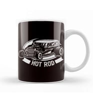Hot Rod Automobile Speed Vehicle Classic Old Muscle Cars Kupa Bardak Porselen