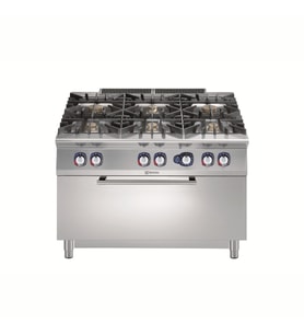 Electrolux Professional E9GCGL6CL0 6 Açık Ateş.g.kuzine+geniş Fırın-1200mm ,391015