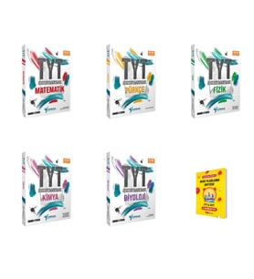 Toprak TYT Matematik Türkçe Fizik Kimya Biyoloji 5li Set Soru Bankası + Planlama Defteri