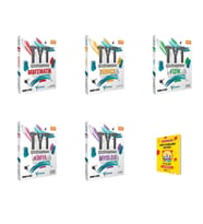 Toprak TYT Matematik Türkçe Fizik Kimya Biyoloji 5li Set Soru Bankası + Planlama Defteri