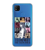 Redmi 9C / Redmi 10A Uyumlu Taylor Swift Desenli Şeffaf Telefon Kılıfı