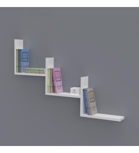Kenzlife kitaplık günan 060*090*20 byz duvar rafı