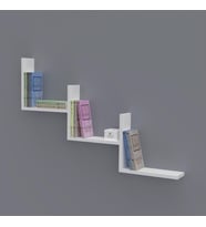 Kenzlife kitaplık günan 060*090*20 byz duvar rafı