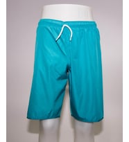 Erkek Deniz Şortu  Uzun Diz Üstü  Boardshort Fileli Meridyendukkan Olaıan (Turkuaz)