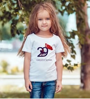 BK Gift 29 Ekim Tasarımlı Kız Çocuk Beyaz Tişört-9, Arkadaşa Hediye, 29 Ekim Hediyesi Hediyesi, Trend Tişört, 100.Yıl Hediyesi