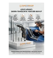 Profesyonel Metal Hava Üfleme Tabancası Seti - 21 Cm Uzun Kısa Nozul Kompresör Ucu 723153