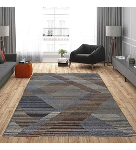Eliana Home Dijital Baskı Yıkanabilir Kaymaz Taban Salon Halısı Ve Yolluk LNA0955-FNL204 (Kahverengi)