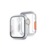 Apple Watch 44mm Watch 49mm Kasa Dönüştürücü Ve Ekran Koruyucu - Çöl Titanyum