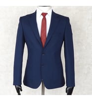 Jan Carlucci Yazlık İki Düğme-Yarım Astar- Slimfit Drop 6 Ceket-Lacivert