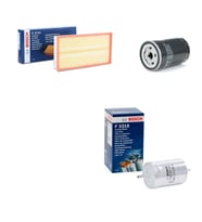 Bosch Filtre Bakım Seti Seat Toledo 1.6 100 Beygir 1999-2004 AEH AKL APF Motor Hava + Yağ f. + Yakıt Filtre Bosch