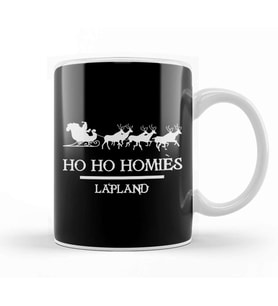Santa Ho Ho Homies Lapland Kupa Bardak Porselen