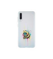 Samsung Galaxy A50s ile uyumlu Splash arı tasarımlı şeffaf silikon kılıf