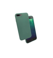 Apple iPhone 8 Plus Uyumlu Kılıf Zore Silk Silikon (Koyu Yeşil)