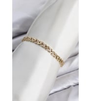 CM Model Zirkon Taşlı VIP Seri Gold Renk Pirinç Kadın Bileklik