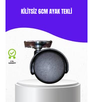 6 cm Kilitsiz Masa Ayağı Tekli Döner Tekerlek
