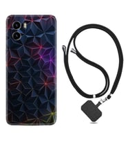 Vivo Y15S Y32 Y33S Y51 Y53S Kılıf Boyun Askılı Silikon Renkli Prizmalar 1783