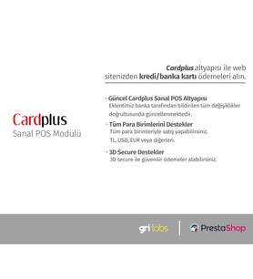 PrestaShop - Card Plus Sanal POS Modülü
