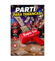 Pil ile Çalışan Elektrikli Para Saçma Parti Tabancası