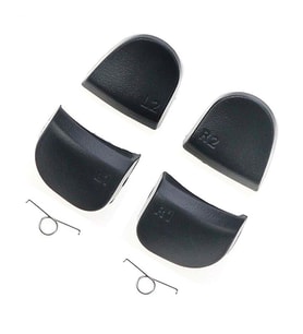 PS5 L1 L2 R1 R2 Tetik Seti Playstation 5 Kol Gamepad Yedek Parça Trigger Button Set Tetik Yayı (Beyaz)