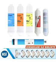Yaman Group Kapalı Kasa Su Arıtma Cihazları Için 6'lı  Mineral Filtreli Inline Filtre Seti
