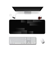 SonicTouch Klavye Mousepad 40x90cm Dikişsiz Pürüzsüz Sıvı Geçirmez Kaymaz Taban Siyah Perspektif